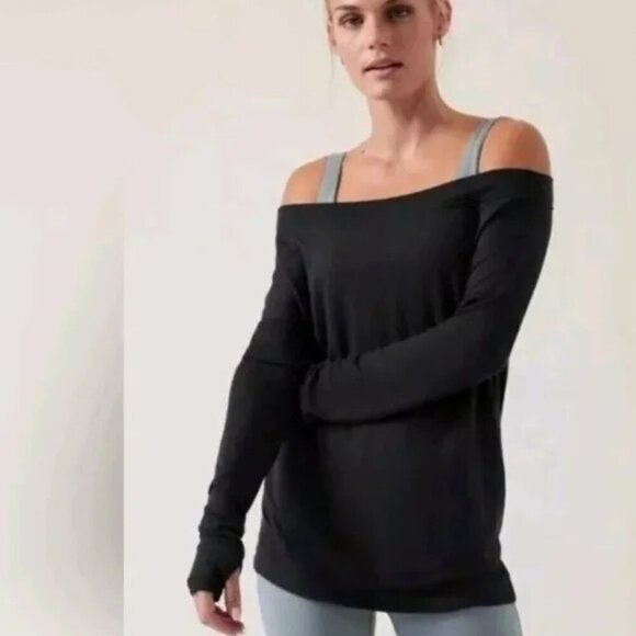 Athleta Black Studio Barre‎ Sweatshirt